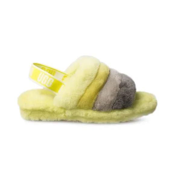 UGG Shoes Ugg Fluff Yeah Slide Sulfur Multi Slippers Womens